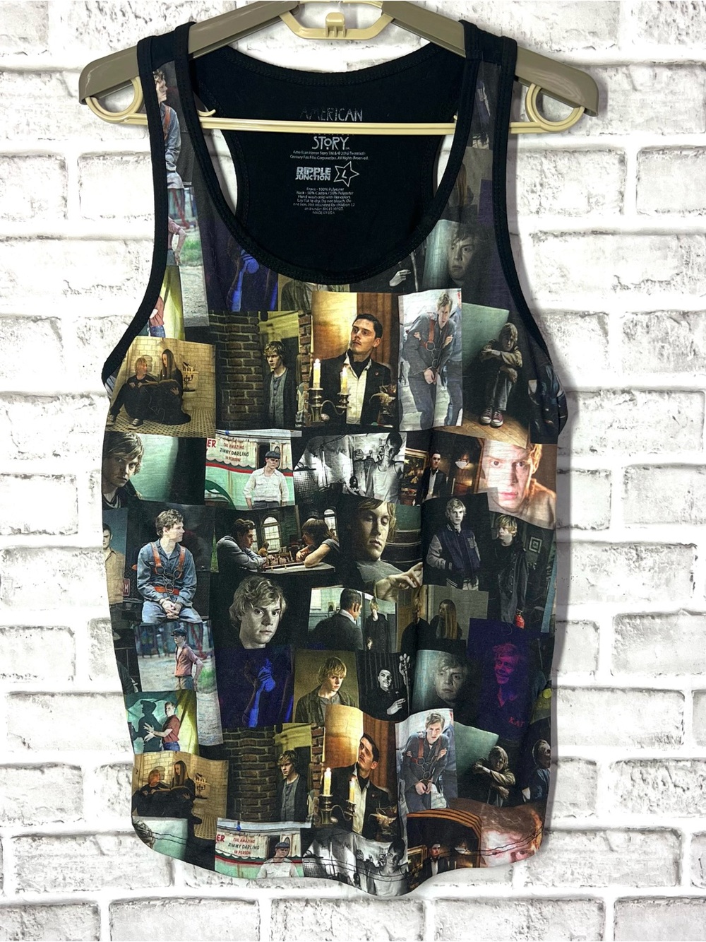 AMERICAN HORROR STORY • Ripple Junction Photo Collage Racerback Tank L